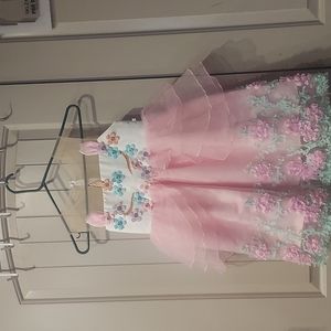 Unincorn pink flower dress